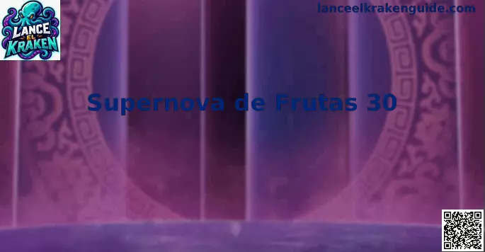 Imagen de apoyo de Supernova de Frutas 30 con temática de frutas y rodillos