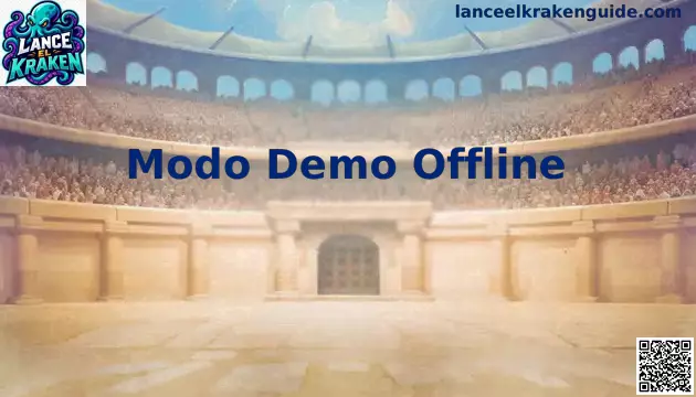 Interfaz informativa del Modo Demo Offline en Lance el Kraken