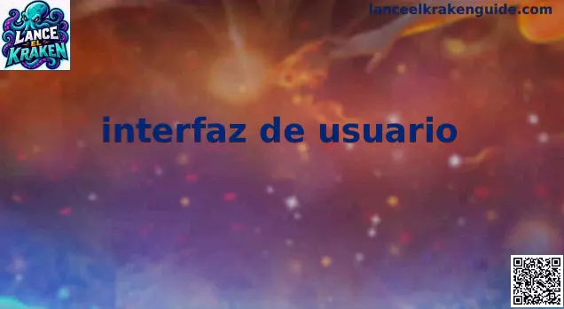 Interfaz de usuario de Lance el kraken