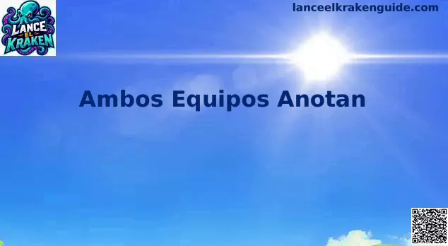 Ambos Equipos Anotan BTTS análisis visual