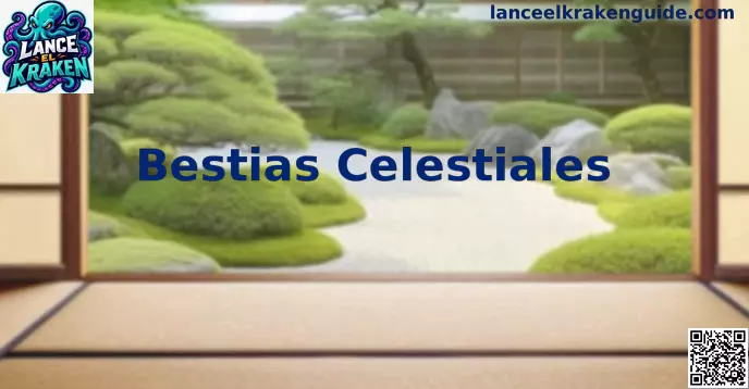 Bestias Celestiales en una escena de aventura y estrategia
